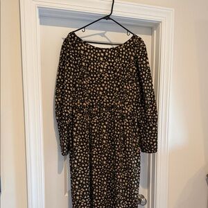 Who What Wear Olive Green Leopard Dress